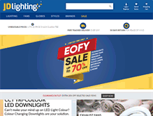 Tablet Screenshot of jdlighting.com.au